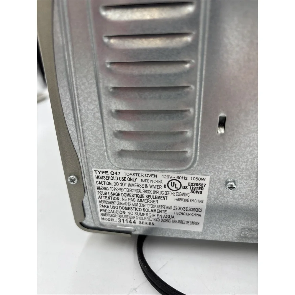 Hamilton Beach #31144 Four-Slice Toaster Oven Stainless Steel